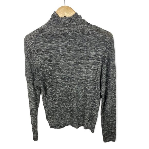 Anthropologie Moth Annona Wool Blend Turtleneck Sweater Heathered Grey Size XS - Picture 5 of 11